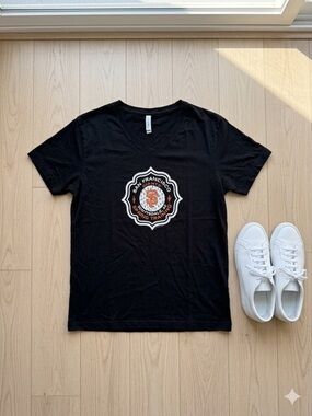 San Francisco Giants Tee Womens XL Black V Neck MLB Graphic Shirt Casual Spor